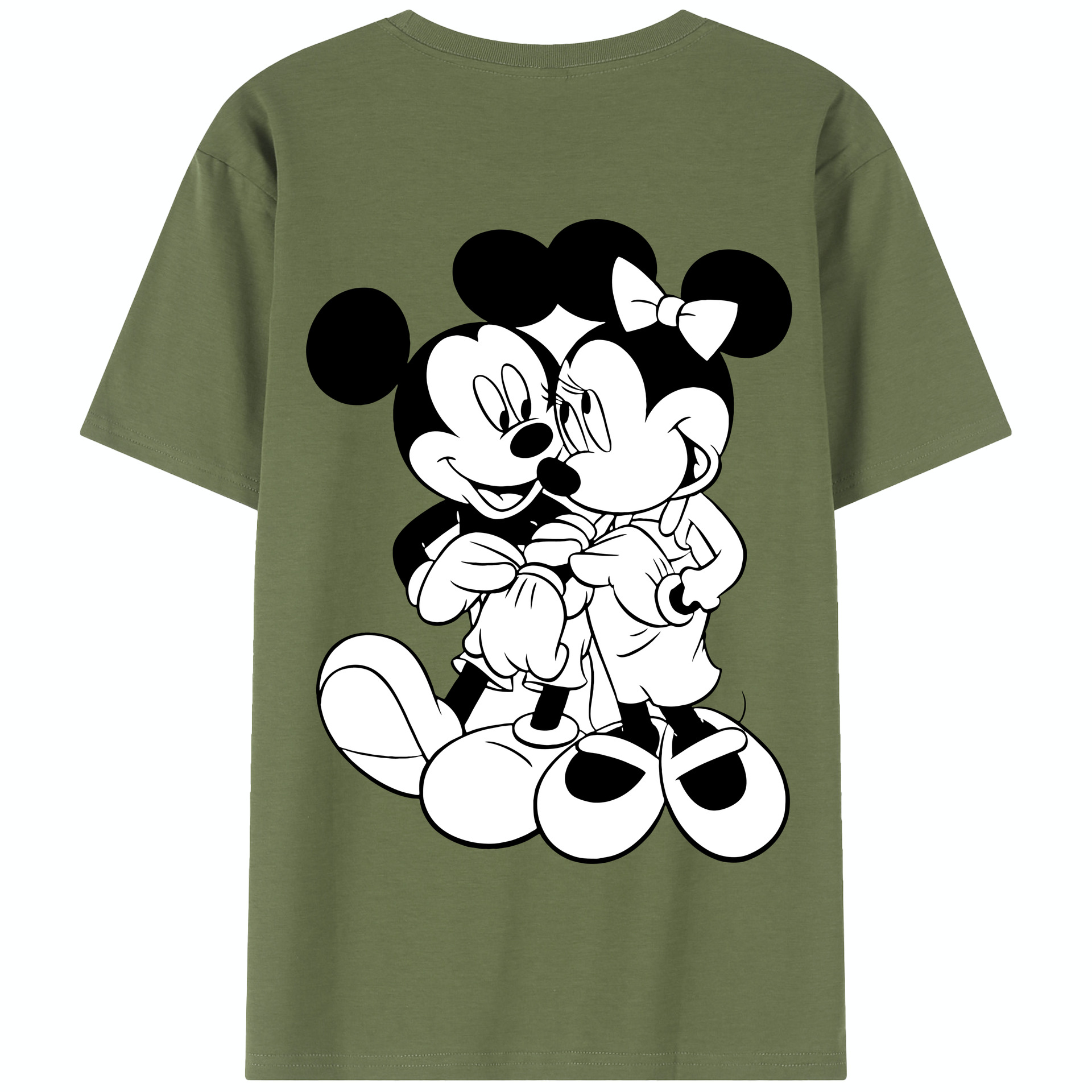 （画像用） ミッキーマウス Mickey Mouse 綿100％半袖Tシャツ（背面プリント）